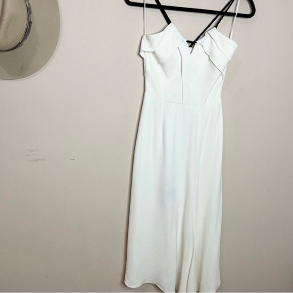 Roland Mouret White Midi Dress size 4 - Picture 3 of 9